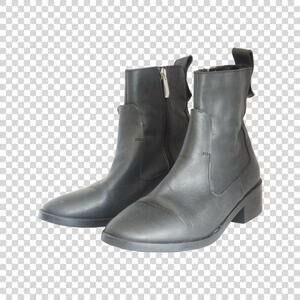 Zara Women's Black and Grey Boot